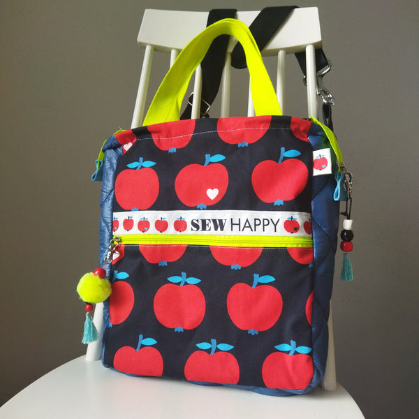 Offcut 60cm Canvas apples / red