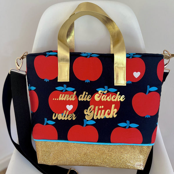 Offcut 60cm Canvas apples / red